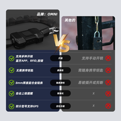 户外骑行智能锁：熊猫体育蓝牙链条锁